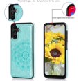 thumbnail image 6 of S23 FE Case Wallet,for Samsung Galaxy S23 FE Case with Card Holder,Women Mandala Emboss PU Leather with Stand Credit Card Slots Slim Phone Case for Galaxy S23 FE 5G (Mint), 6 of 7