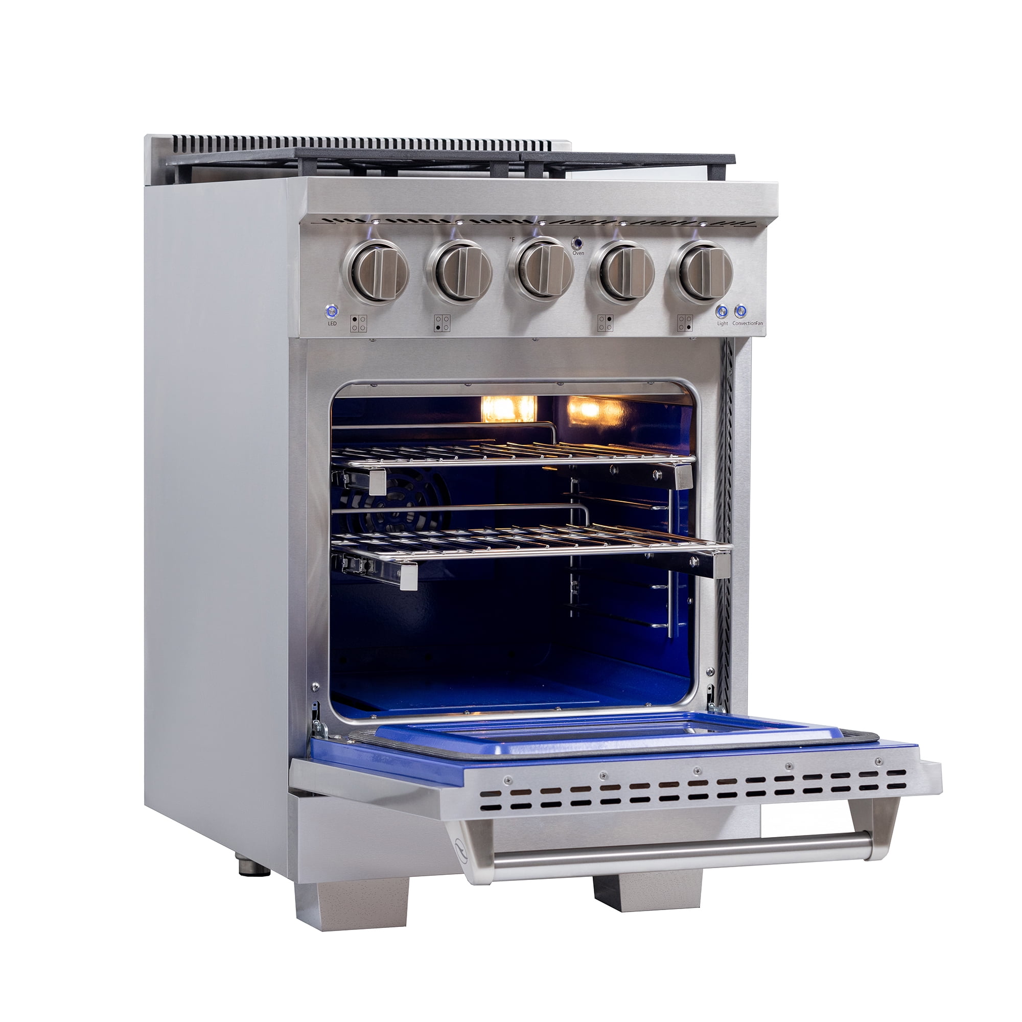 Professional 24-in Natural Gas Range in Stainless Steel with True Simmer Burners