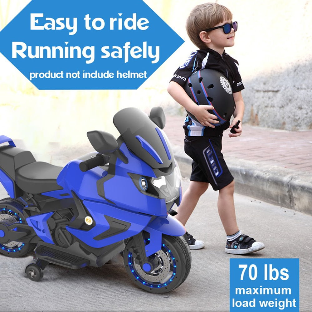 HOVER HEART Kids 2 Wheels Electric Ride on Motorcycle 6V Battery Powered