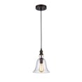 thumbnail image 1 of 8 in. Shade Lighting Ironclad Industrial-Style 1 Light Ceiling Mini Pendant - Oil Rubbed Bronze, 1 of 1