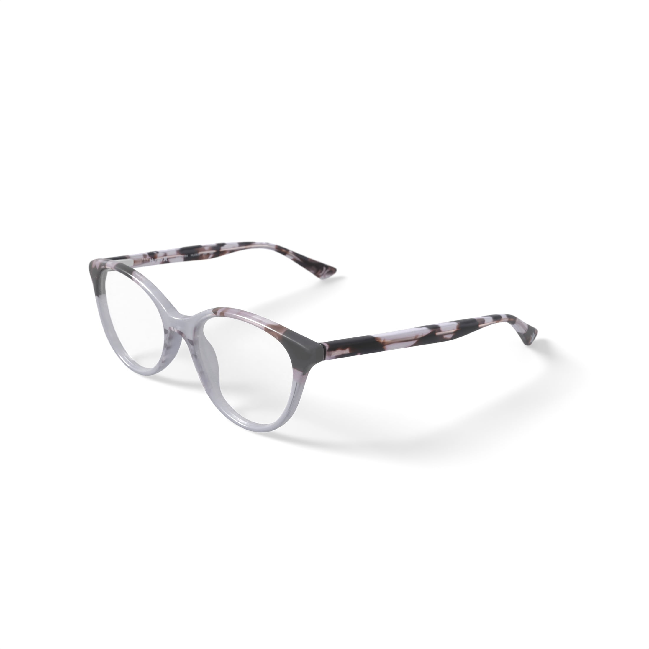 Hurley Women's Sumatra Prescription Eyeglasses with Case, Crystal Nude/Champagne Tortoise