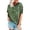 Green, variant on Womens Tops 3D Digital Print Crewneck Fashion Leopard Print Short Sleeve Plus Size Womens Clothing,Green,2XL