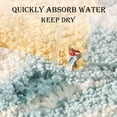 thumbnail image 4 of Floor Mat Small Fresh Semicircle Carpet Bathroom Non-slip Mat Absorbent Foot Pad（Happy Rainbow）, 4 of 5