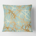 thumbnail image 2 of Designart Golden Luxury Metallic Geometrics IV' Mid-Century Modern Throw Pillow - 18x18, 2 of 2