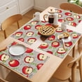 thumbnail image 5 of Red Apples Placemats Set of 8 Summer Fruits Grey Modern Art Place Mats Indoor Wipeable Table Mats Washable Cloth Dining Table Placemats for Kitchen Holiday Party Home Decor 13x19 Inch, 5 of 9