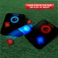 Black Series Light Up Bean Bag Toss Cornhole Game, MultiPlayer, Night