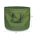 Milue Garden Lawn Leaf Yard Waste Bag Clean Up Tarp Container Tote