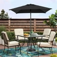 thumbnail image 2 of Mainstays 5' Square Black Patio Umbrella, Push-Up Function, 2 of 6