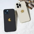 thumbnail image 4 of Compatible with iPhone Case,Silicone Cute Couple Matching Cartoon Sun Moon Camera Lens Protection Soft Shockproof Cover Phone Case (Whitesun,iPhone 12 Pro Max), 4 of 7