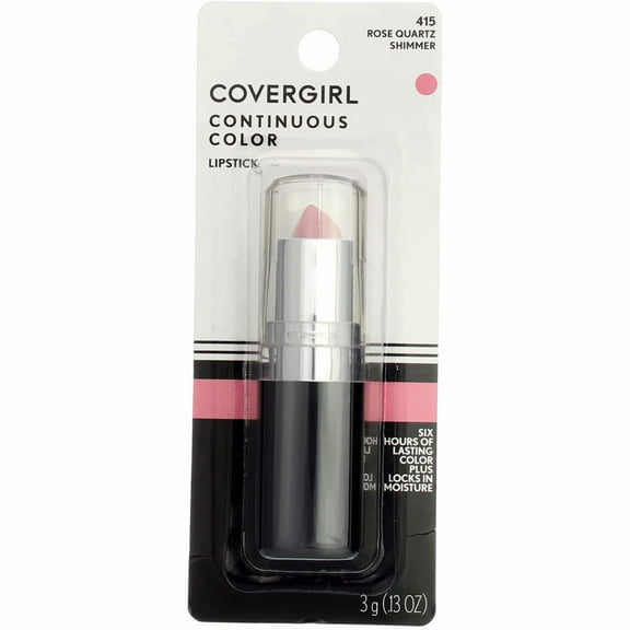 CoverGirl Continuous Color Lipstick, Rose Quartz [415], 0.13 oz (Pack of 4)