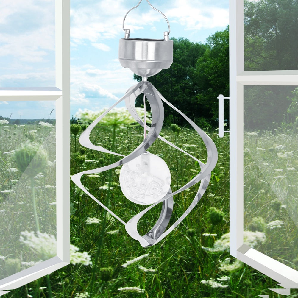 ESTINK LED Color Changing Solar Hanging Light Waterproof Wind Chimes Light Lamp Outdoor Decoration,Solar Wind Chimes,Solar Light