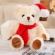 thumbnail image 3 of Muñecos de peluche de oso de Navidad para niños, muñecos de peluche suaves, regalos de Año Nuevo para novia, 20-23CM, 3 of 5