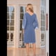 thumbnail image 4 of Vestidos de para Mujer, con Mangas Abullonadas, para Fiestas, Bodas y Cócteles Azul Pavo Real XXL, 4 of 5