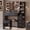 35.4" Black, variant on UGTOO 58.27" Modern LED Makeup Vanity Desk with Mirror & Lights, 10 Adjustable LED Bulbs, 8 Drawers + 2 Cabinets, White Farmhouse/Minimalist Design