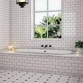 thumbnail image 2 of Malibu Home Pfeiffer Massaging Air Jet Bathtub 71"x 35"x 23" in Biscuit, 2 of 5