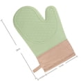 thumbnail image 5 of Sunjoy Tech 1Pc Silicone Oven Mitt Anti-scald Anti-slip Thicker Cotton Lining Long Heat Resistant Microwave Glove Kitchen Baking Supplies, 5 of 7