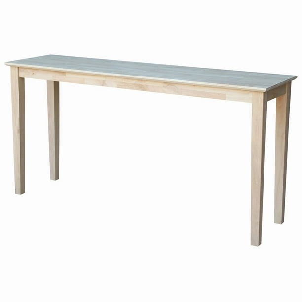 International Concepts Shaker Console Table Unfinished Com International Concepts Shaker Console, Counter Height Console Table White