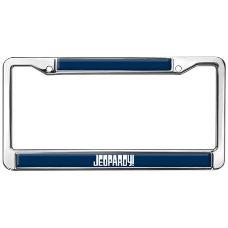 Jeopardy Classic Logo Full Size Standard License Plate Metal Frame