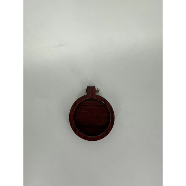 Mini bordado, bordado elástico, bastidor de bordado circular, colgante de madera, joyería, colgante de bordado hecho a mano, manualidades de bricolaje