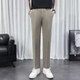 thumbnail image 3 of Pantalones de traje de color sólido para hombre, pantalones rectos de verano para hombre, ropa elegante de talla grande, oferta de sastrería barata de alta calidad, 3 of 5