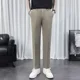 thumbnail image 3 of Pantalones de traje de color sólido para hombre, pantalones rectos de verano para hombre, ropa elegante de talla grande, oferta de sastrería barata de alta calidad, 3 of 5