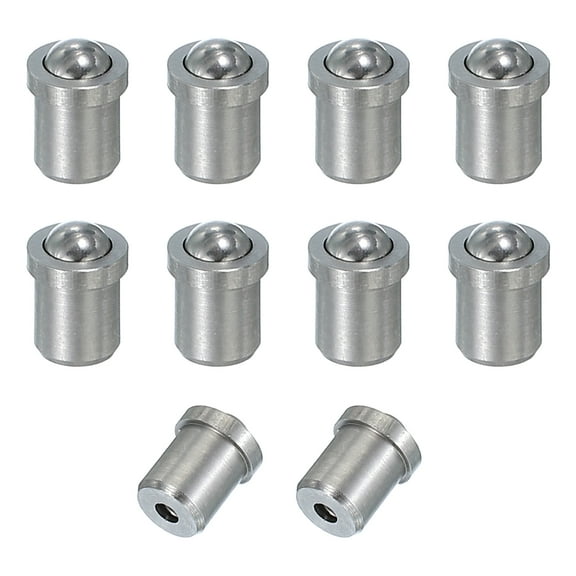 Uxcell Ball Plungers 304 Stainless Steel Ball Point Spring Plungers Cabinet Ball Catch Latch Catcher for Door Closet Drawer 3x4mm