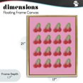 thumbnail image 4 of Stupell Industries Cottage Cherry Candy Pattern Gold Floating Frame Canvas Art, 17 x 21, by LISH Creative, 4 of 8