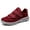 Red, variant on Unisex Adjustable Hook-and-Loop Mesh Shoes - Extra Wide & Deep, Soft Non-Slip Sole for Elderly, Swollen Feet & Post-Surgery