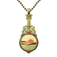 thumbnail image 1 of Ladera de hierba Arbol Sol Sol Collar Guitarra Antigua Joyería Música Colgantes Unbranded M, 1 of 3