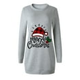 thumbnail image 4 of Christmas Dresses for Women Casual Long Pullover Long Sleeve Round Neck Mini Sweatshirt Dress Sweater Dresses, 4 of 4