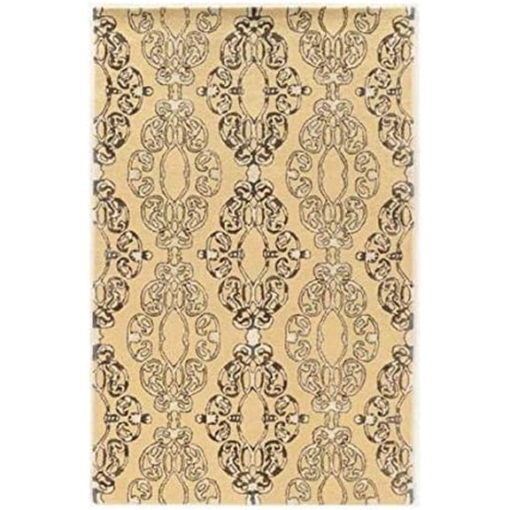Hawthorne Collection 2' x 3' Hand Tufted Rug in Cream and Blue