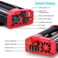 thumbnail image 3 of Inversor de corriente para coche NDDI POWER de 1000 W DC 12 V a AC 110 V con USB, 3 of 7