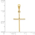 thumbnail image 2 of 14K Yellow Gold Polished Cross Pendant, 2 of 2