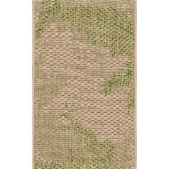 2 x 3 ft. Green Palms Indoor & Outdoor Scatter Area Rug