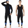 thumbnail image 1 of Trajes de neopreno de natación de 3 mm para hombre, buceo de manga larga con capucha de 2 piezas, 1 of 8