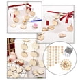 thumbnail image 3 of 120 piezas / paquete de rebanadas de natural, de sin terminar, rebanadas de rústicas para manualidades DIY, decoraciones de Ronda + Corazón BLESIY piezas colgantes, 3 of 8