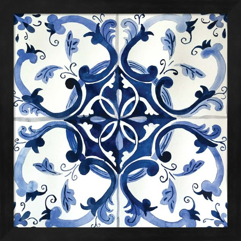 Great Art Now Spanish Tile B by Shelby Dillon, 2 Piece Framed Art  