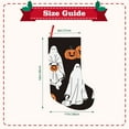 thumbnail image 3 of Lsque 18 Inches Halloween Ghosts And Pumpkins Pattern Christmas Stockings Hanging Ornaments,Knitted Xmas Fireplace Hanging Stocking,Holiday Decoration, 3 of 7