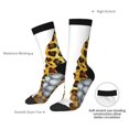 thumbnail image 4 of KLL Leopard Gnomes Print Cool Socks Men's Women's Crew Socks Funny Crazy Novelty Stockings, 4 of 6