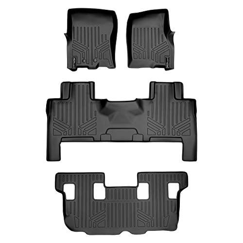 MAXLINER A0183/B0183/C0183 Floor Mats for Expedition/Navigator with 2nd Row Bench Seat Or Console, 2011-2017 3 Row Set, Black