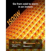 Dreo Space Heater for Bathroom and Indoor, 70°Oscillating, 5 Modes, Remote for Home Bedroom, 12H Timer, with ALCI Safety Plug