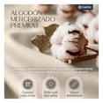 thumbnail image 2 of Juego De Sábanas King Size Algodón Mercerizado Premium 450 Hilos Esquimal, Certificación Oeko-tex, Beige, 2 of 7