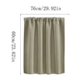 thumbnail image 3 of Short Blackout Curtain Kitchen Divider Blackout Curtain Coffee Curtain Small Window Cover for Kitchen Bedroom Privacy Decoration Use 30x28Inch Beige, 3 of 5