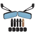 thumbnail image 2 of Espejo retrovisor trasero Jadeshay para motocicleta 8MM-10MM Color Negro Azul humo, 2 of 8