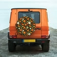 thumbnail image 6 of Rateoe Harvest Pumpkins Pattern Tire Cover Wheel Protectors Weatherproof Wheel Covers Universal Fit for Trailer Rv SUV Truck Camper Travel Trailers Accessories-17 inch, 6 of 6