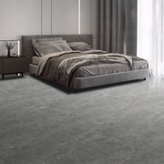 Art3d 24x12 12Pcs Click-Lock Luxury Vinyl Flooring Tile, Interlocking Waterproof SPC Rigid Core Marble Flooring Tile,24 Sq.ft,Gray Marble