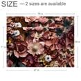 thumbnail image 2 of Fragmented Flowers Polyester Chair Rug for Hardwood Floors - Floor Mat for Office Chairs - Durable Protective Mat for Home or Office - Material - Easy to Clean and Maintain, 2 of 6