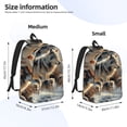 thumbnail image 2 of Rocae Wolf Family Winter Wonderland for Canvas College Laptop Backpack for Men Women -Medium, 2 of 5