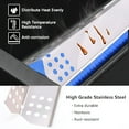 Set of 6 Stainless Steel Heat Plates for Nexgrill 7200783E 7200830H 7200896 7200896B 720