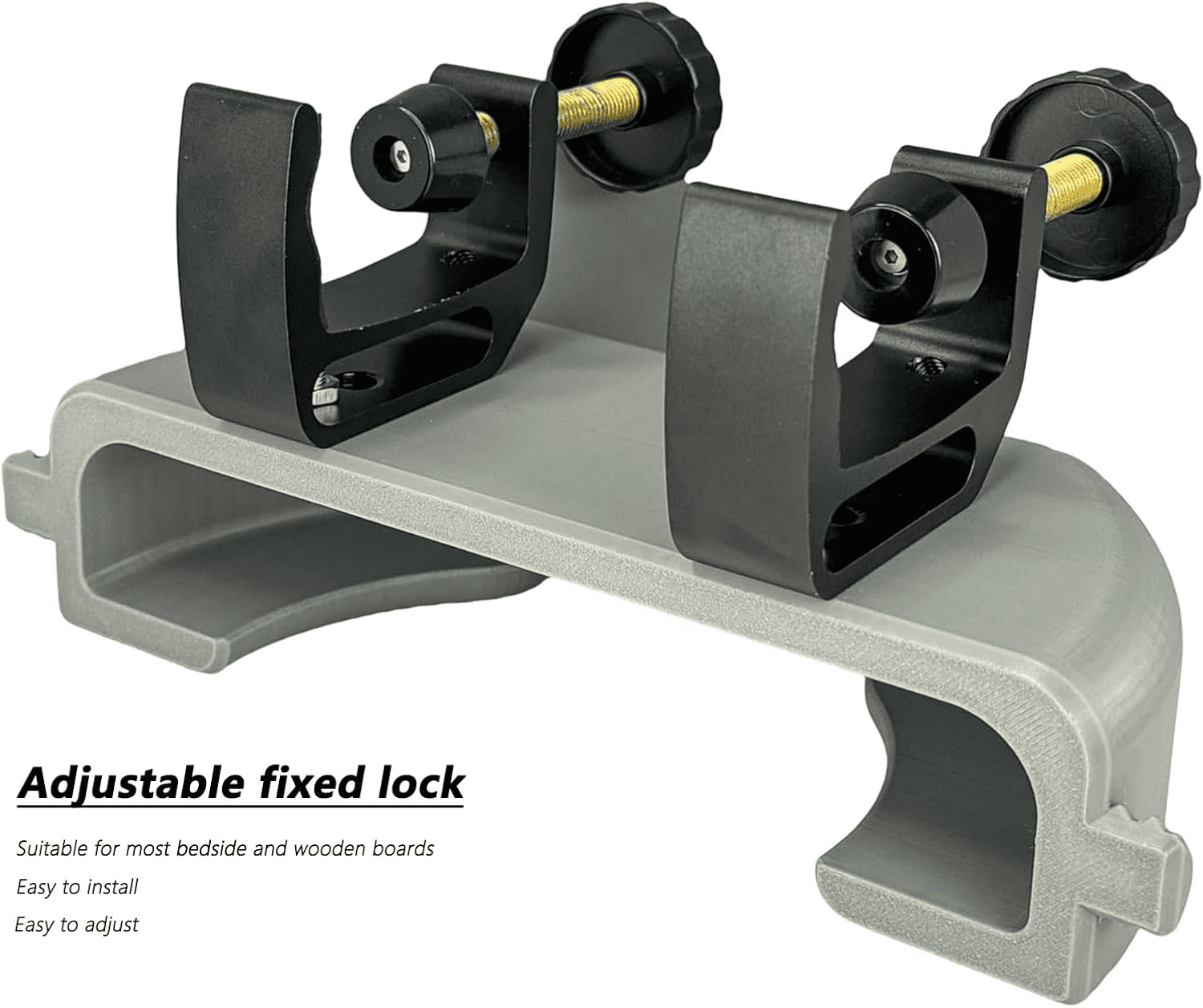 Bunk Buddy Fan Holder for 8.27" Clip-On Fans – Adjustable Dorm Bunk Bed Fan Mount, No-Drill Clamp Bracket for Dorms, Loft Beds, Secure Cooling Support (Grey)